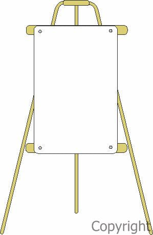 A FRAME SUIT 300X450 SIGN -TRIPOD-LARGE GALVANISED STEEL