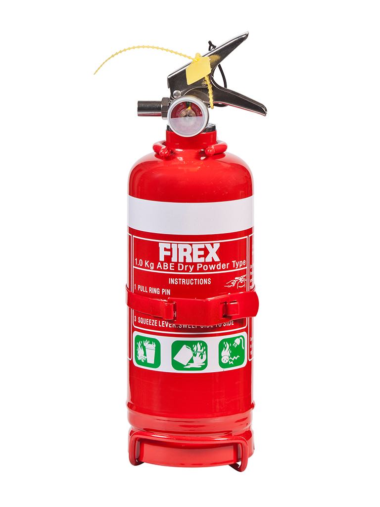 1.0kg ABE Dry Powder Extinguisher (nozzle + vehicle bracket)