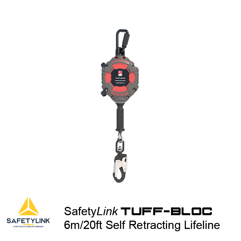 Safetylink TUFF-BLOC 6m Self Retracting Lifeline (TUFF-BLOC006)