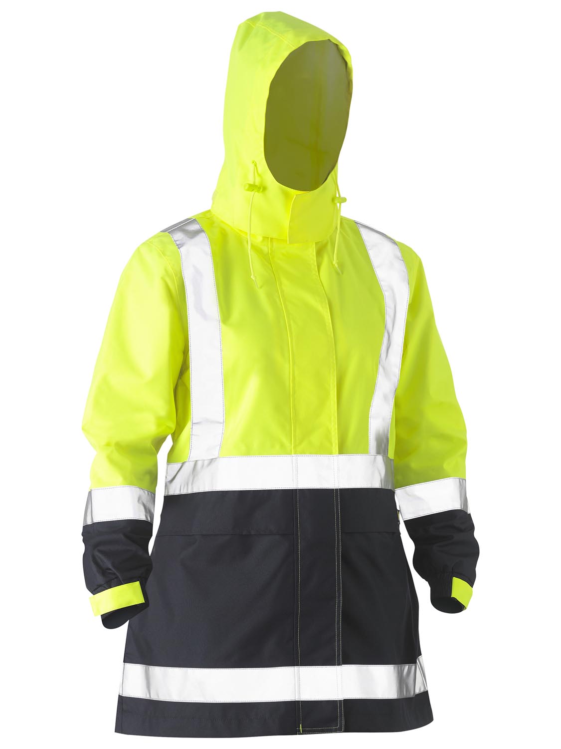 Bisley Women's H Taped Two Tone Hi Vis Rain Jacket