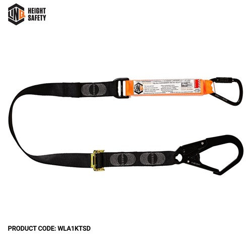 LINQ Elite Single Leg Shock Absorbing 2M Adjustable Lanyard