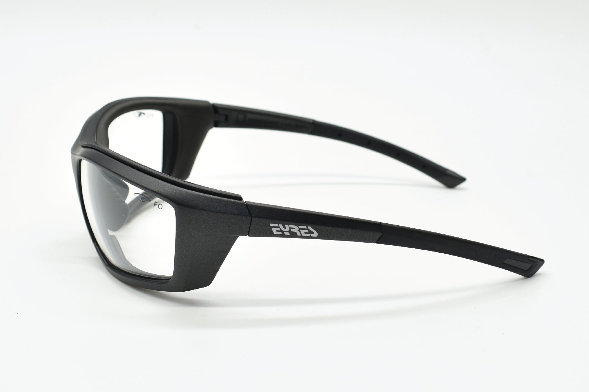 EYRES EDGE With Foam Matt Charcoat Grey Frame Clear AF & AS Lens