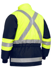 Bisley X Taped Two Tone Hi Vis Freezer Jacket