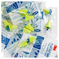 3M E-A-R Push-Ins with Grip Rings Uncorded Earplugs Poly Bag 200 pairs/box