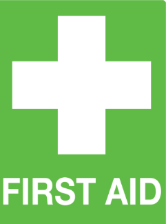 225x225mm - Poly - Off Wall - First Aid Pictogram (501OWP)