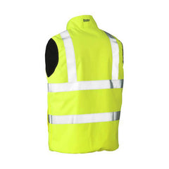 BISLEY REVERSIBLE TAPED Fleece VEST Reversible Hi Vis Vest  2XL