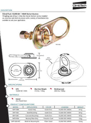 ClimbTech Mega Swivel 10K Anchor Concrete Mounting 10,000lbs/44kN (SWY100C