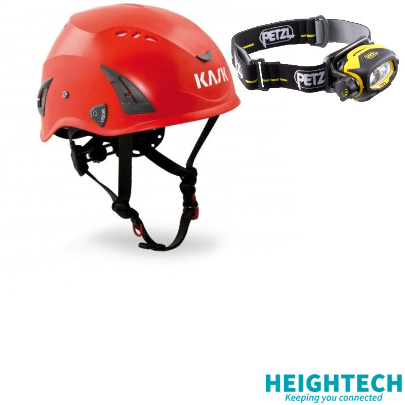 KASK HP+ Red Helmet & Pixa 3 Headlamp