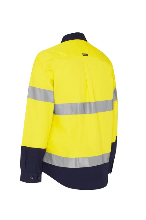 Bisley Women's Taped Hi Vis Maternity Drill Shirt