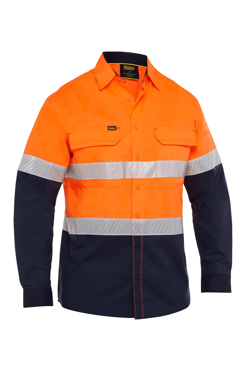 Bisley X Airflow Hi Vis Taped Stretch Ripstop Shirt