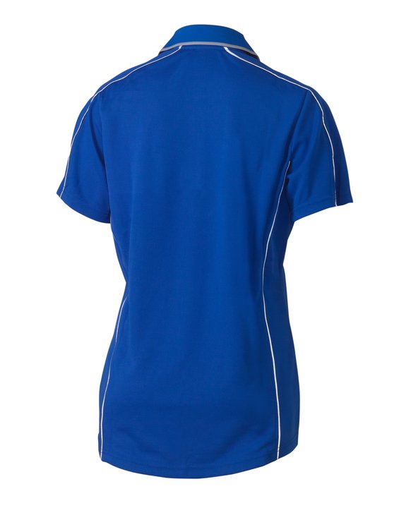 Bisley Women's Cool Mesh Polo with Reflective Piping