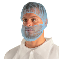 Force360  SPP Double Loop Beard Cover White (1000 Per Carton)