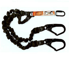 LINQ 2m Shock Absorbing Double Leg Elasticated Lanyard (WLE) Various Configurations