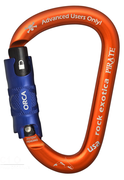 Rock Exotica Pirate ORCA Lock Carabiner - 26Kn