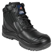 SIZE 9 Mongrel Boots Black ZipSider Low Leg Boot (scuff cap)