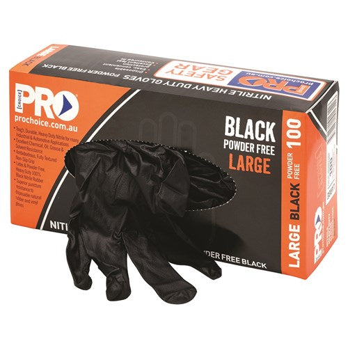 Pro Choice Disposable Nitrile Powder Free, Heavy Duty Gloves