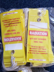 Caution Radioactive Material Do Not Remove This Tag -PK 100