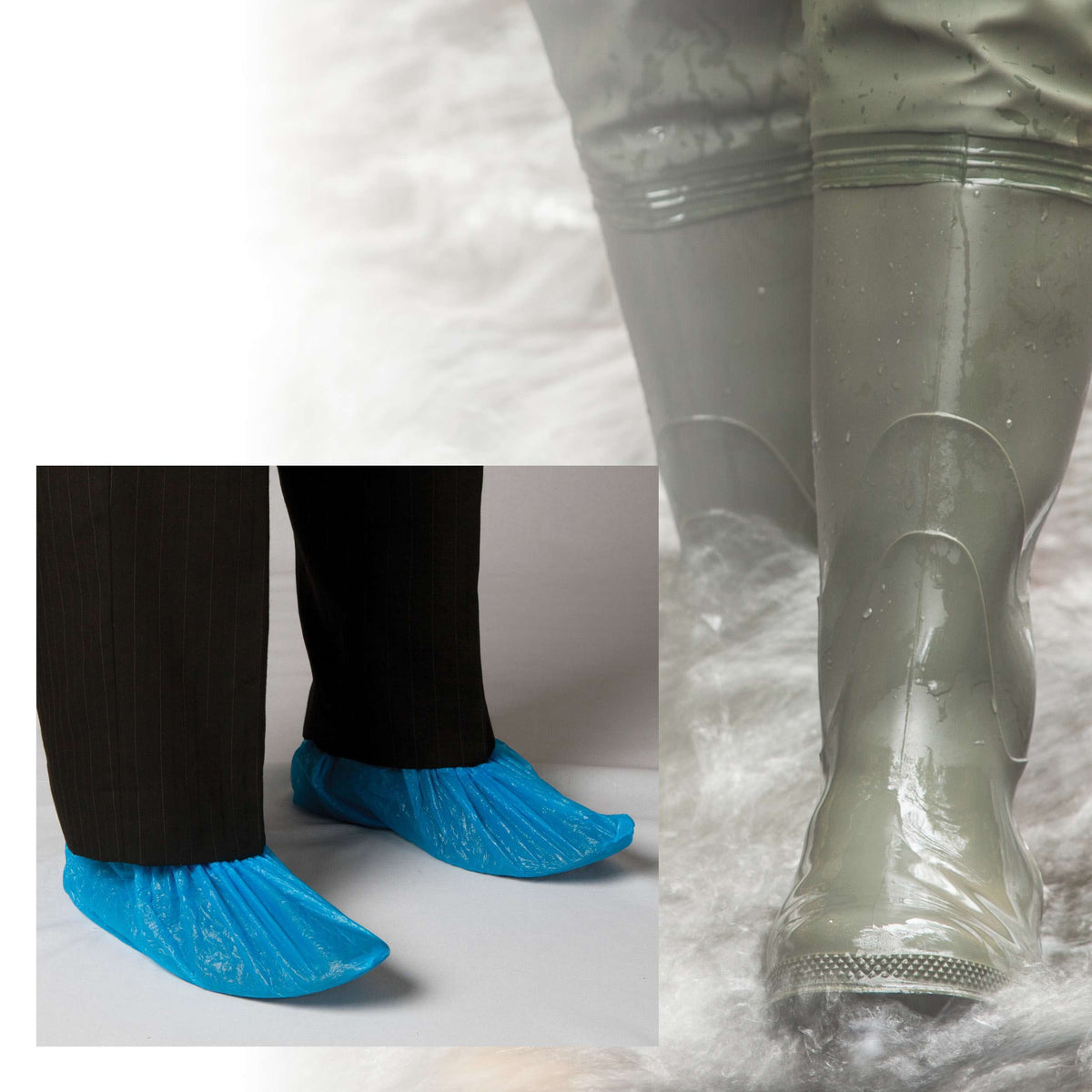 Bastion Chlorinated Polyethylene Shoe Cover, Blue (Carton of 2000)