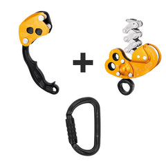 Petzl ZIGZAG PLUS Prusik swivel + CHICANE Auxiliary brake