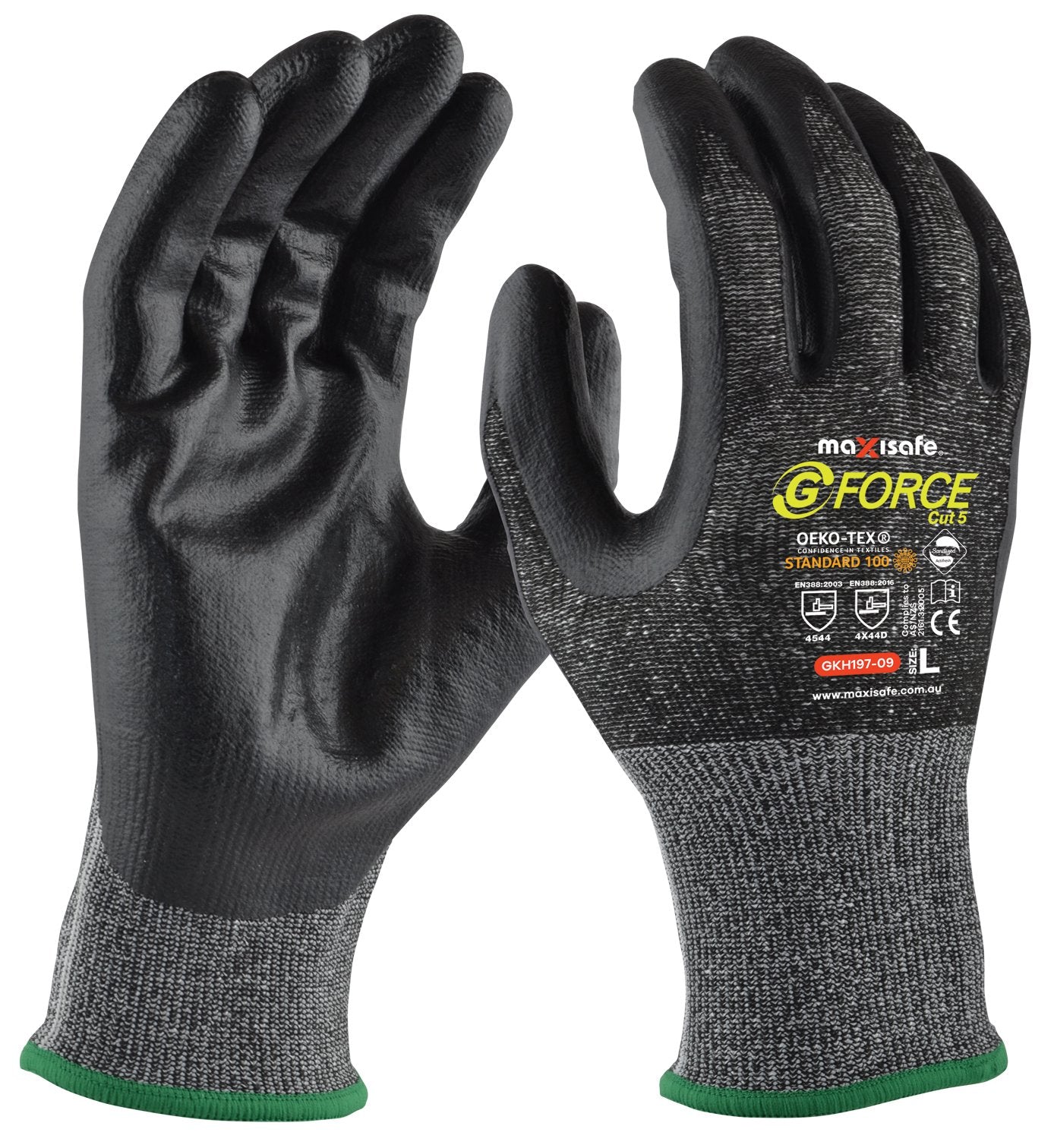 Maxisafe G-Force Cut D Nitrile Coated Gloves (12 Pairs)