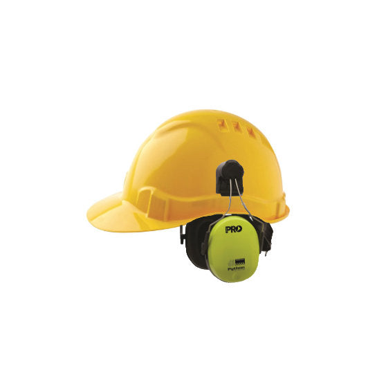 ProChoice V6 Hard Hat Vented Yellow (HHV6-Y) with Python Earmuffs (HHEMPYTS)