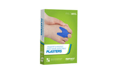 FastAid Food Grade Plasters, Metal And Visual Detectable, Plastic, Fingertip And Knuckle, 50Pk