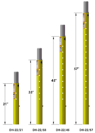 21" Mast Extention Lower 0.5M (DH-22/21)