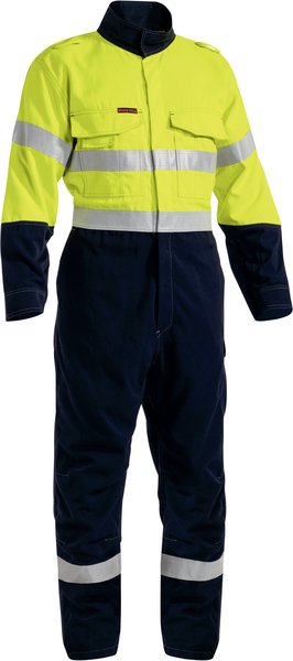 Bisley TenCate Tecasafe Plus 700 Taped Hi Vis FR Vented Coverall