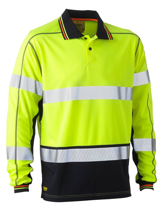 Bisley Taped Hi Vis Polyester Mesh Polo