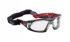 Bolle Safety Glasses RUSH+ SEAL assembled with Gasket & Strap