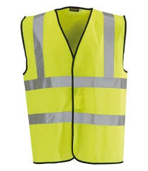 Large Safety Vest Waist Coat Hi Viz with 3M Reflective Tape