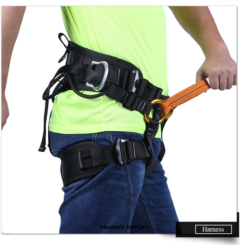 Black Tree Arborist Climbing Sit Harness