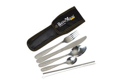 Rugged Xtremes Pod Connect Stainless Steel Cutlery Kit 7Pce