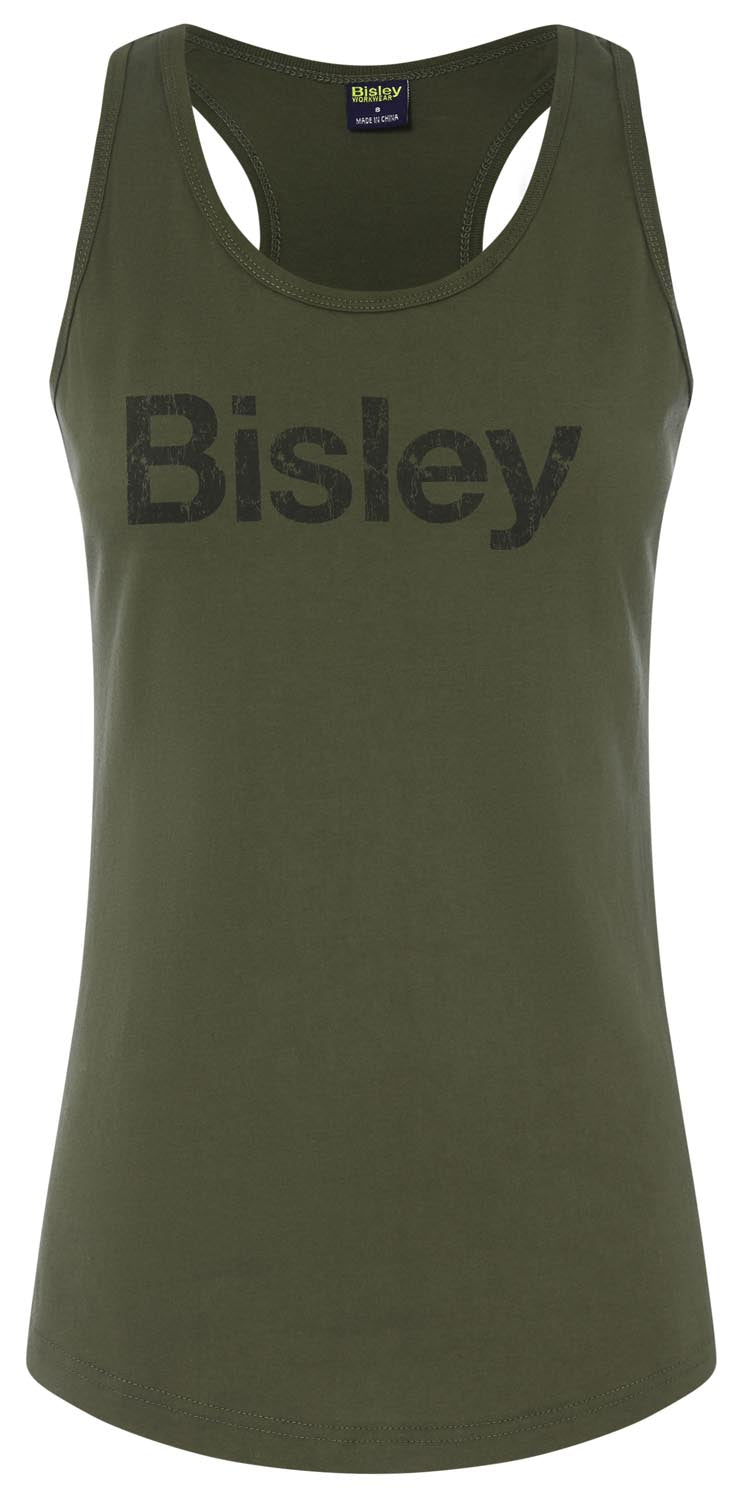 Bisley Women's Cotton Logo Singlet
