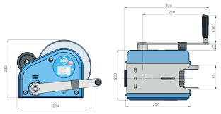 Pelsue Davit arm, mast 1219mm reach- 30m IKAR Personnel and Load Winch 30m (PLW)