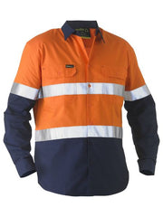 Bisley Bisley Recycle Taped Two Tone Hi Vis Drill Shirt