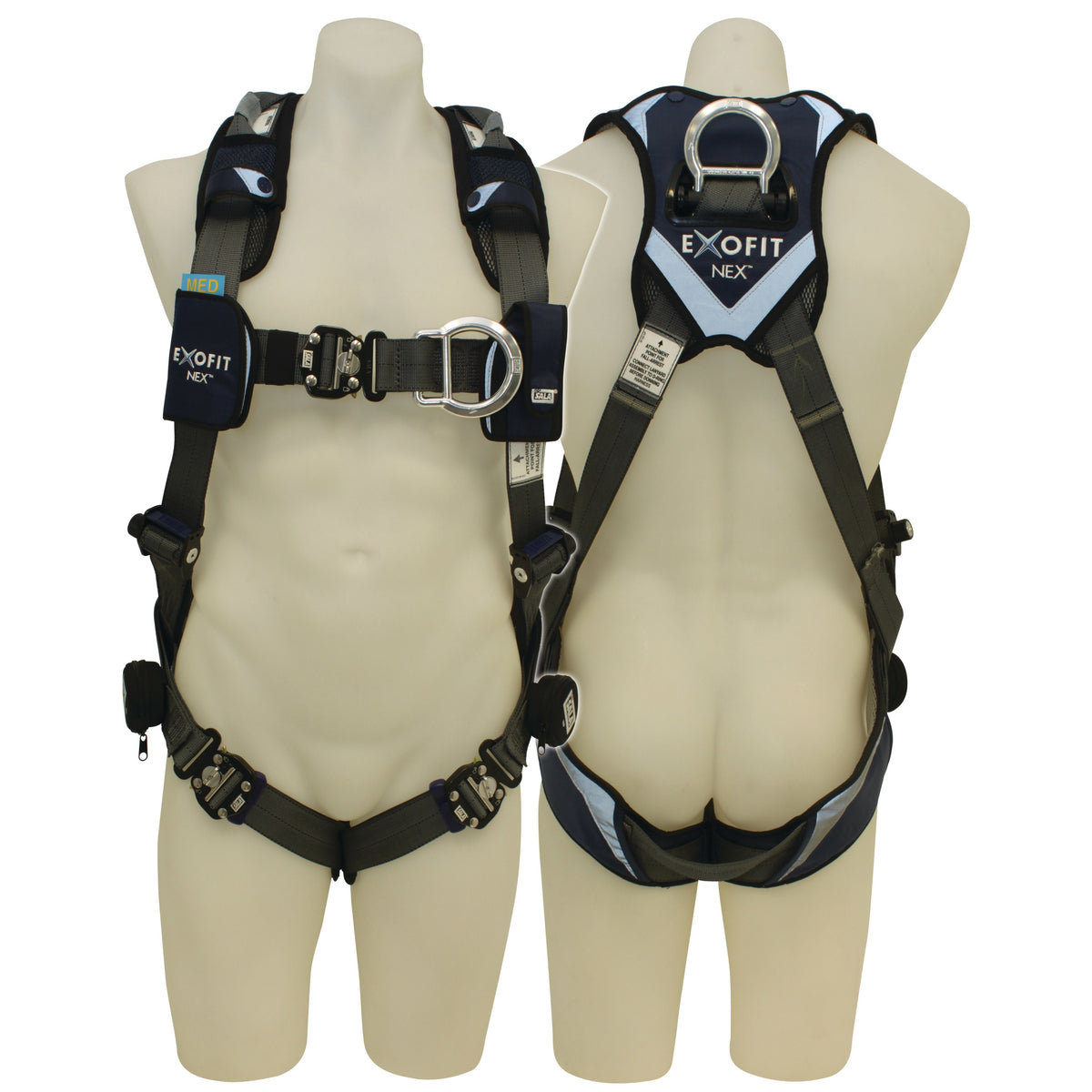 3M DBI-SALA ExoFit NEX Riggers Mining Harness with Alumimium Hardware 603L2020, Grey, Large, 1 EA/Case