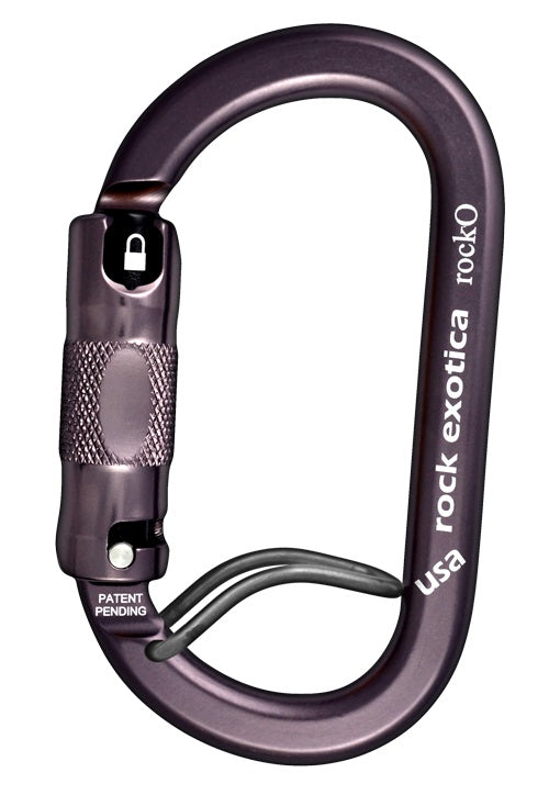 Rock Exotica rockO WireEye Auto-Lock  Carabiner - 24Kn