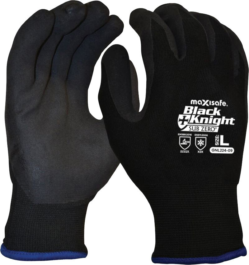 Maxisafe Black Knight Gripmaster Sub Zero Thermal Glove (12 Pairs)