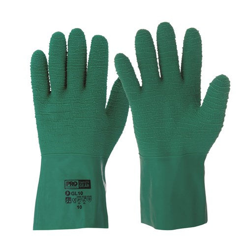 ProChoice 3XL/11 Synthetic Latex Glove Heavy Duty Latex Gauntlet, Ripple Finish (GL)