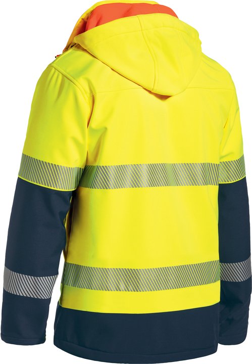 Bisley Taped Hi Vis Ripstop Bonded Fleece Jacket