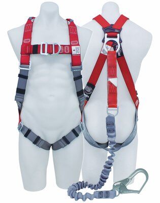 3M PROTECTA PRO MEDIUM Riggers Harness Elasticated Integral Lanyard and Scaff Hook