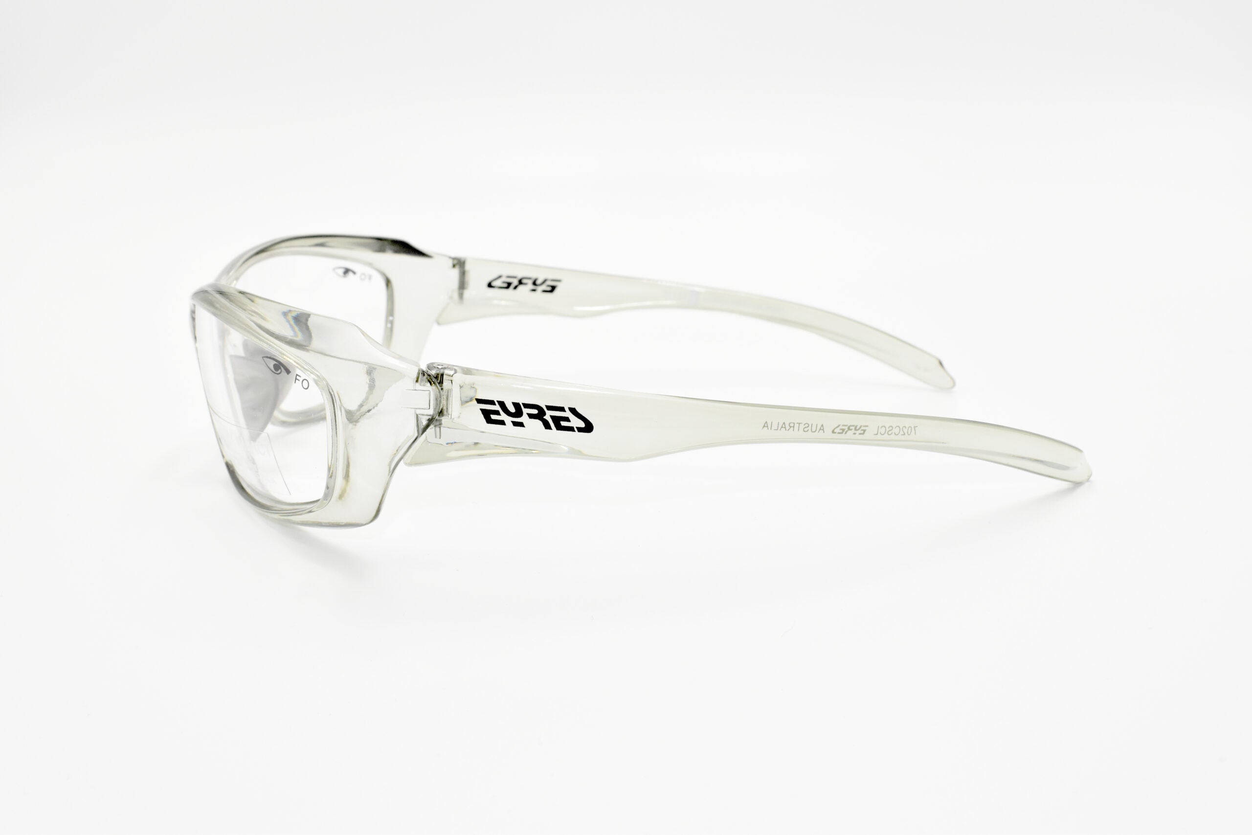 EYRES RAZOR Crystal Smoke Frame Clear Lens