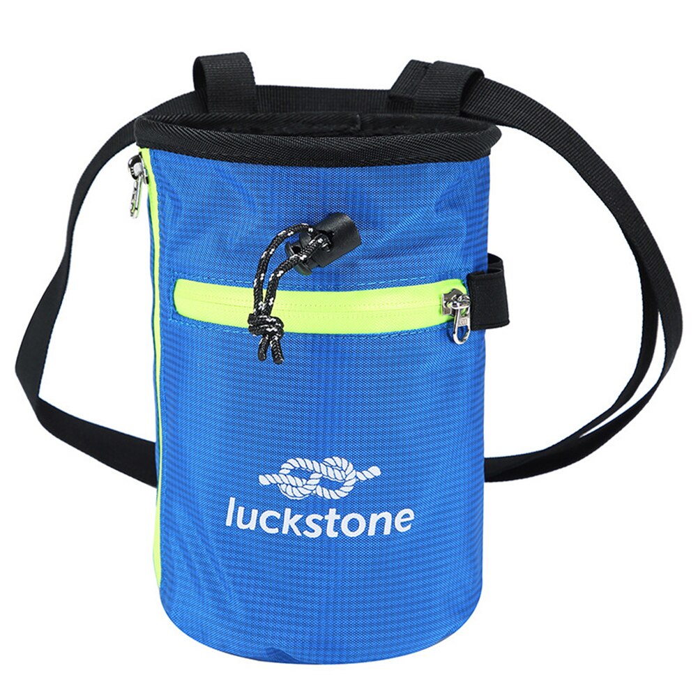 Blue Luckstone Chalk Bag with Belt