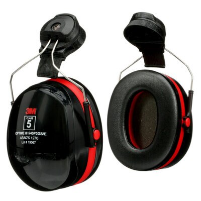 3M Peltor Optime III Helmet Attach Earmuff 30db Class 5 (H540P3GS/E)