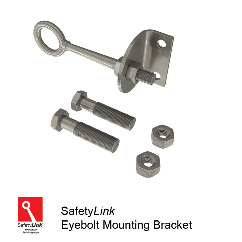 Safetylink Permanent Ladder Eyebolt Mounting Bracket (bolted) (LADER001.22)