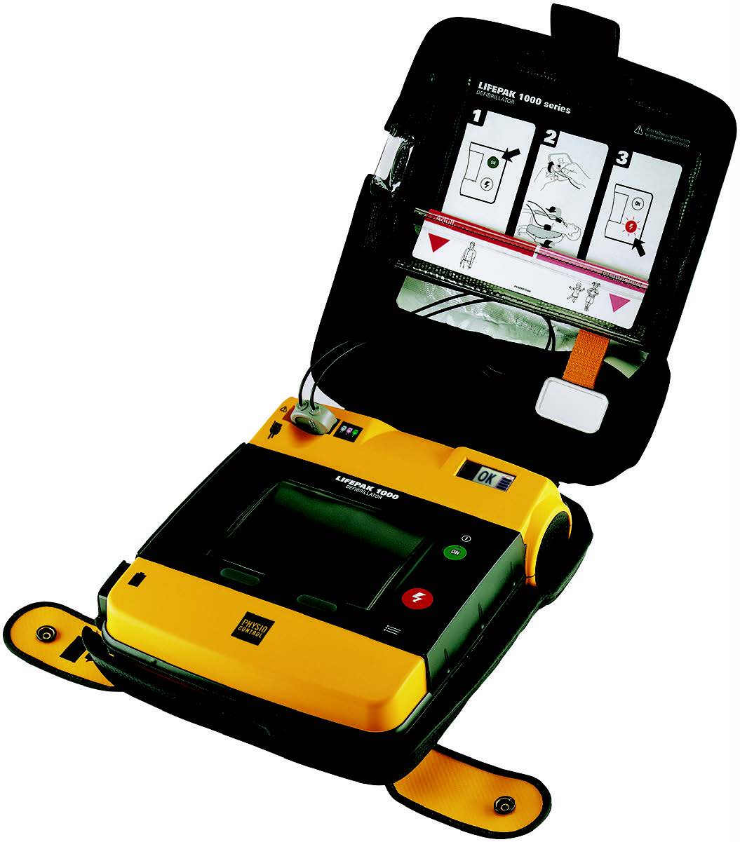 LIFEPAK 1000 Defibrillator - No ECG display, Fully Automatic.  (Includes Shipping Kit, Electrodes Redi-pak x2, Battery, Carry Case with Strap and Operating Intructions) (99425-000094)