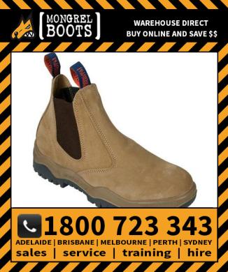 Mongrel Wheat Suede Elastic Side Boot Safety Work Boot Victor Footwear Shoe (240040)