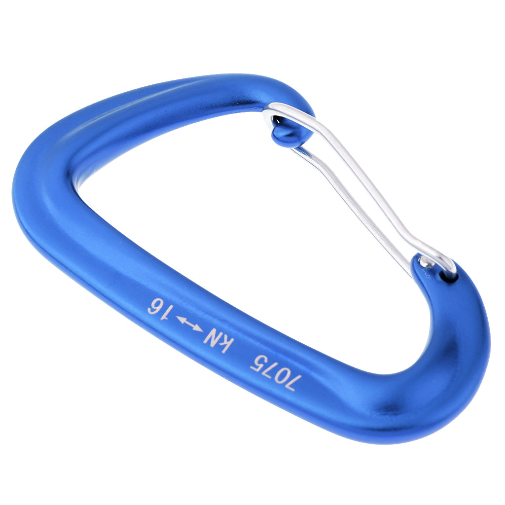 16kN Heightech Blue Climbing Karabiner