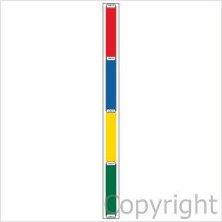 SECURITY HEIGHT INDICATOR STRIP COLOUR 30X410mm Adhesive Poly